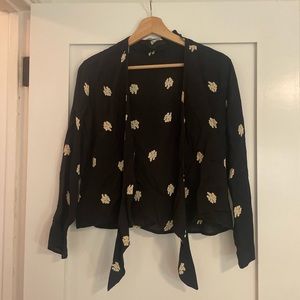 reformation tie shirt